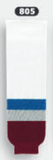 Athletic Knit (AK) HS630-805 2011 Colorado Avalanche White Knit Ice Hockey Socks