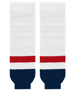 Athletic Knit (AK) HS630-809 2013 Washington Capitals White Knit Ice Hockey Socks