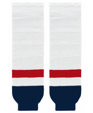 Athletic Knit (AK) HS630-809 2013 Washington Capitals White Knit Ice Hockey Socks