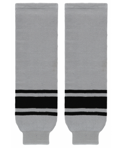 Athletic Knit (AK) HS630-822 Grey/Black Knit Ice Hockey Socks