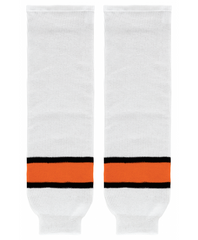 Athletic Knit (AK) HS630-859 Philadelphia Flyers White Knit Ice Hockey Socks - CLOSEOUT