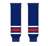 Athletic Knit (AK) HS630 2010 Columbus Blue Jackets Navy Ice Hockey Socks - PSH Sports