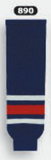 Athletic Knit (AK) HS630-890 2010 Columbus Blue Jackets Navy Knit Ice Hockey Socks