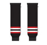 Athletic Knit (AK) HS630 2009 Ottawa Senators Third Black Ice Hockey Socks - PSH Sports