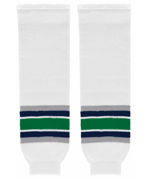 Modelline Plymouth Whalers White Knit Ice Hockey Socks