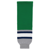 Athletic Knit (AK) HS630-945 Plymouth Whalers Kelly Green Knit Ice Hockey Socks