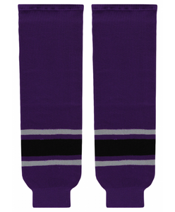 Athletic Knit (AK) HS630-953 Los Angeles Kings Third Purple Knit Ice Hockey Socks
