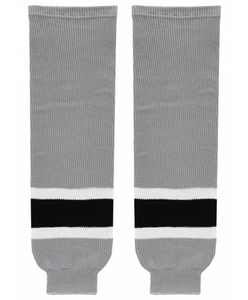 Modelline 2014 Los Angeles Kings Stadium Series Grey/Black/White Knit Ice Hockey Socks