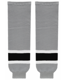Modelline 2014 Los Angeles Kings Stadium Series Grey/Black/White Knit Ice Hockey Socks