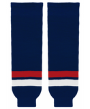 Athletic Knit (AK) HS630-980 2005 Team USA Navy Knit Ice Hockey Socks