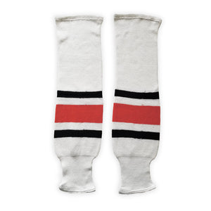Modelline 1984-2009 Philadelphia Flyers Away White Knit Ice Hockey Socks