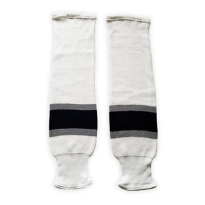 K1 Sportswear Edmonton Oilers White Knit Ice Hockey Socks