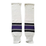 K1 Sportswear Los Angeles Kings S747 White Knit Ice Hockey Socks