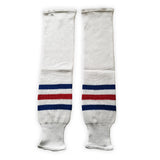 K1 Sportswear New York Rangers White Knit Ice Hockey Socks