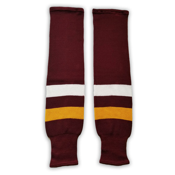 K1 Sportswear University of Minnesota Golden Gophers SCMNM Maroon Knit Ice Hockey Socks
