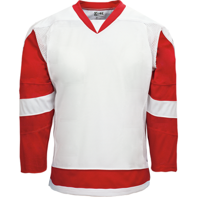 Kobe Sportswear K3G00H Detroit Red Wings Home White Pro Series Hockey Jersey Adult Small
