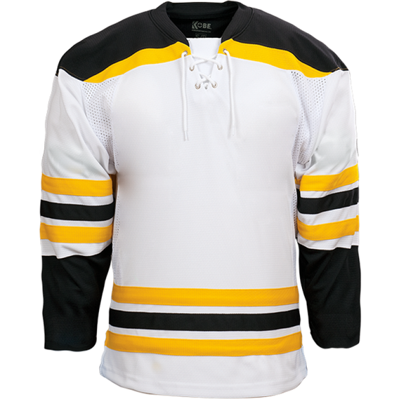 Kobe Sportswear K3G04H Boston Bruins Home White Pro Series Hockey Jersey