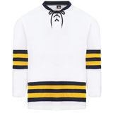 Kobe Sportswear K3G19H University of Michigan Wolverines White Pro Series Hockey Jersey