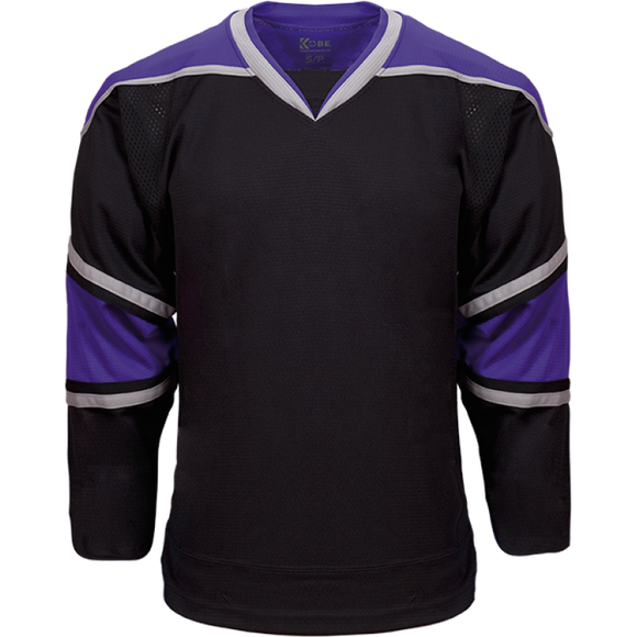 Kobe Sportswear K3G41A Los Angeles Kings Away Black/Purple Pro Series Hockey Jersey