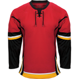 Kobe Sportswear K3G48A Calgary Flames Away Red Pro Series Hockey Jersey
