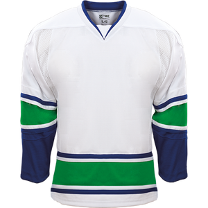 Kobe Sportswear K3G54H Vancouver Canucks Home White Pro Series Hockey Jersey