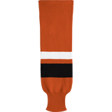Kobe Sportswear X9800 Bright Orange/Black/White X Series League Knit Ice Hockey Socks