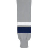 Kobe Sportswear X9800 Grey/Navy/White X Series League Knit Ice Hockey Socks