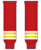 Modelline Kunlan Red Star Home Red Knit Ice Hockey Socks