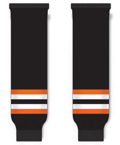 Modelline Lehigh Valley Phantoms Away Black Knit Ice Hockey Socks