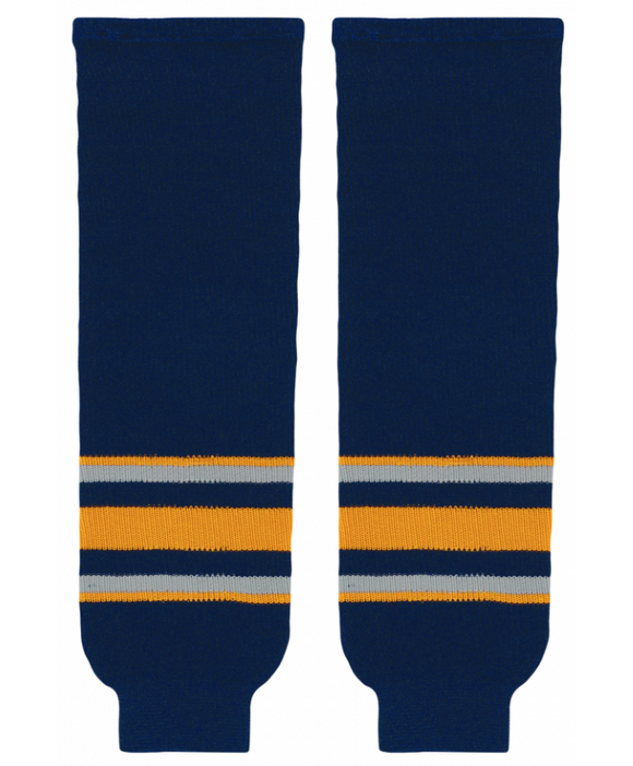 Modelline 2006-09 Buffalo Sabres Alternate Navy Knit Ice Hockey Socks