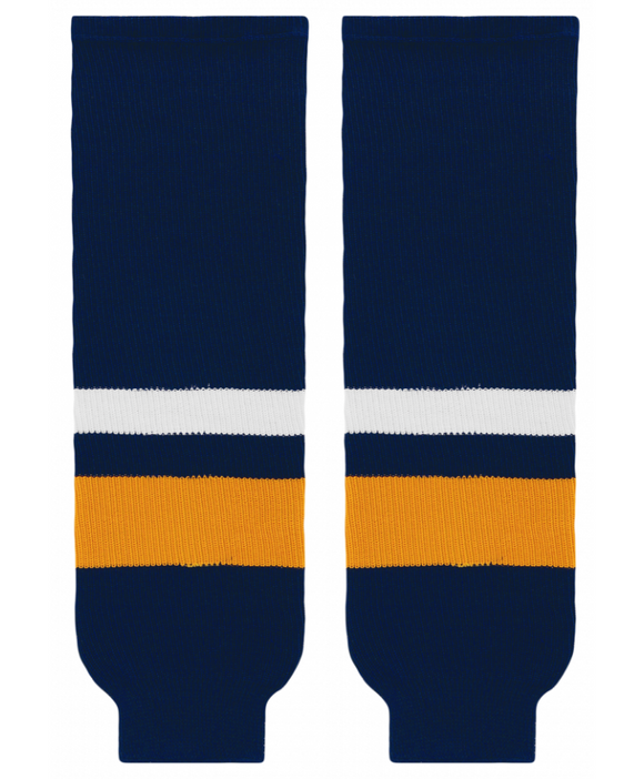 Athletic Knit (AK) HS630-800 2008 Buffalo Sabres Navy Knit Ice Hockey Socks