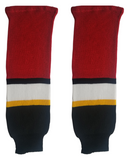 Modelline Calgary Flames Third Red/Black Knit Ice Hockey Socks