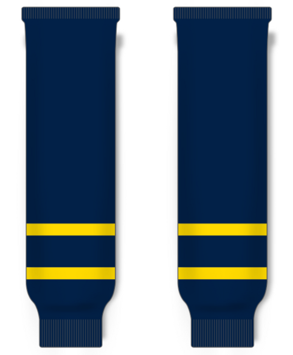 Modelline Merrimack Warriors Away Navy Knit Ice Hockey Socks