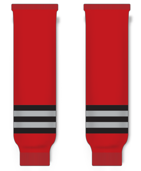 Modelline Mississauga IceDogs Red Knit Ice Hockey Socks