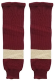 Modelline 2014 Vancouver Canucks Heritage Classic Burgundy Knit Ice Hockey Socks