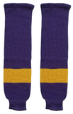 Modelline 1970s Los Angeles Kings Away Purple Knit Ice Hockey Socks