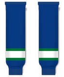 Modelline 1970s Vancouver Canucks Away Royal Blue Knit Ice Hockey Socks