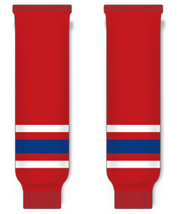 Modelline 1970s Washington Capitals Away Red Knit Ice Hockey Socks