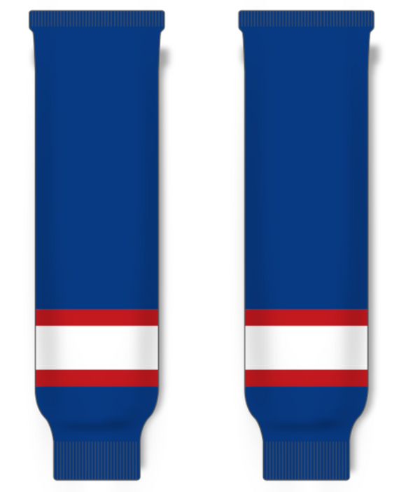 Modelline 1990-96 Winnipeg Jets Away Royal Blue Knit Ice Hockey Socks