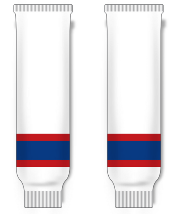 Modelline Newmarket Royals White Knit Ice Hockey Socks