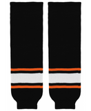 Modelline 1984-2009 Philadelphia Flyers Third Black Knit Ice Hockey Socks