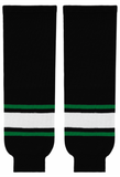 Athletic Knit (AK) HS630-506 Dallas Stars Black Knit Ice Hockey Socks