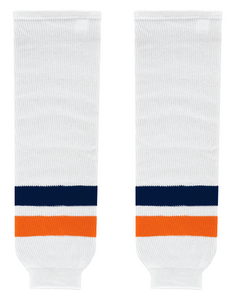 Modelline 1990s New York Islanders Away White Knit Ice Hockey Socks