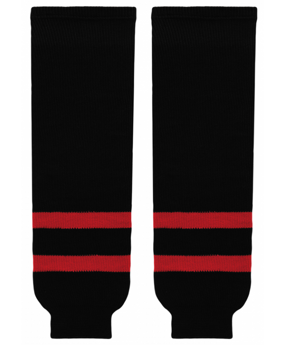 Modelline 1992-2000 Ottawa Senators Away Black Knit Ice Hockey Socks