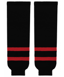 Modelline 1992-2000 Ottawa Senators Away Black Knit Ice Hockey Socks