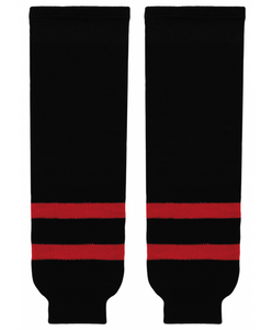 Athletic Knit (AK) HS630-336 Ottawa Senators Black Knit Ice Hockey Socks