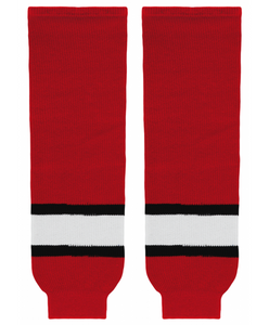 Modelline 1997-2012 Carolina Hurricanes Home Red Knit Ice Hockey Socks