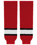 Modelline 1997-2012 Carolina Hurricanes Home Red Knit Ice Hockey Socks