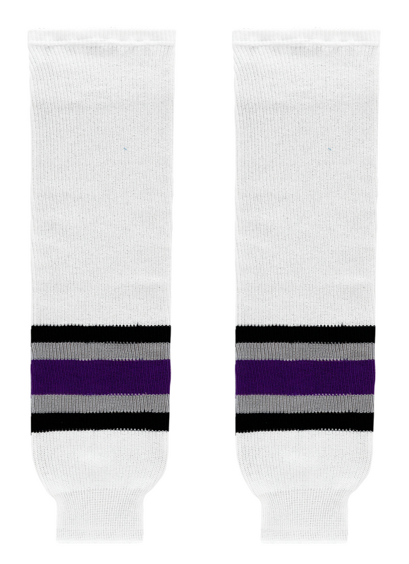 Modelline Lewiston Maineiacs Home White Knit Ice Hockey Socks