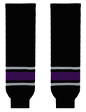 Modelline 1999-2011 Los Angeles Kings Home Black Knit Ice Hockey Socks